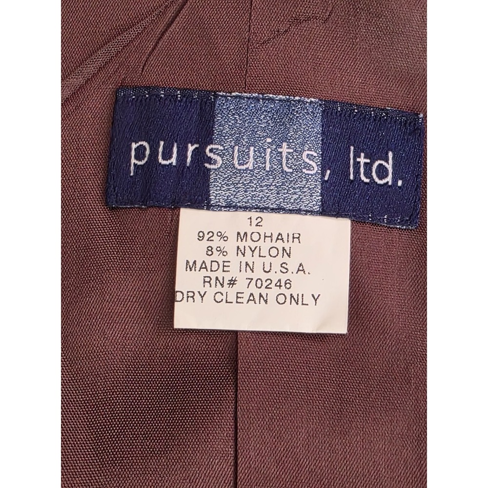 Pursuit Ltd.‎ Mohair Wool Vest Womens 12  USA Authentic Rugged Wear Plaid Nylon - Picture 7 of 8